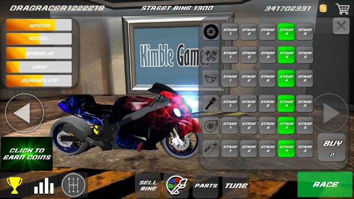 Drag Bikes - Motorbike edition 게임 스크린 샷