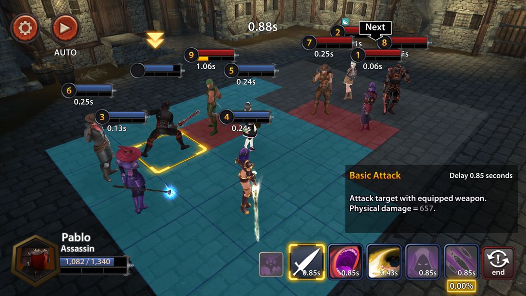 Screenshot of Chrono Clash - Fantasy Tactics