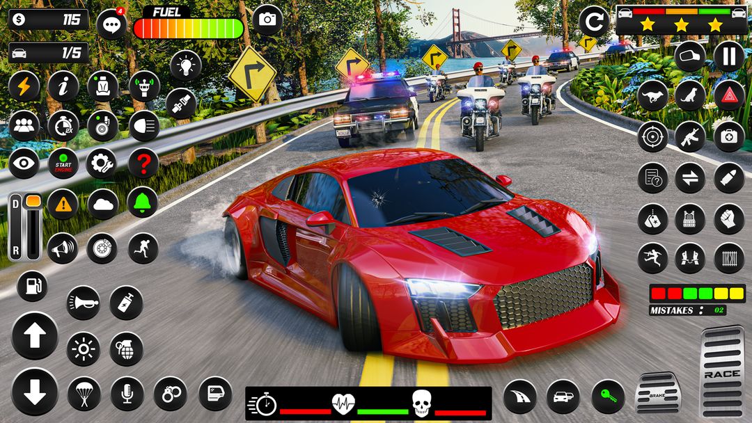 Bike Chase 3D Police Car Games ภาพหน้าจอเกม