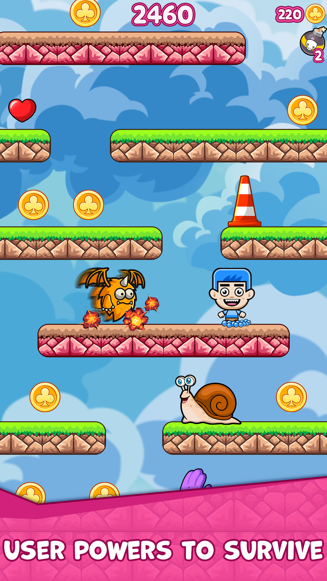 Happy Hoppers : Crazy Fall ภาพหน้าจอเกม