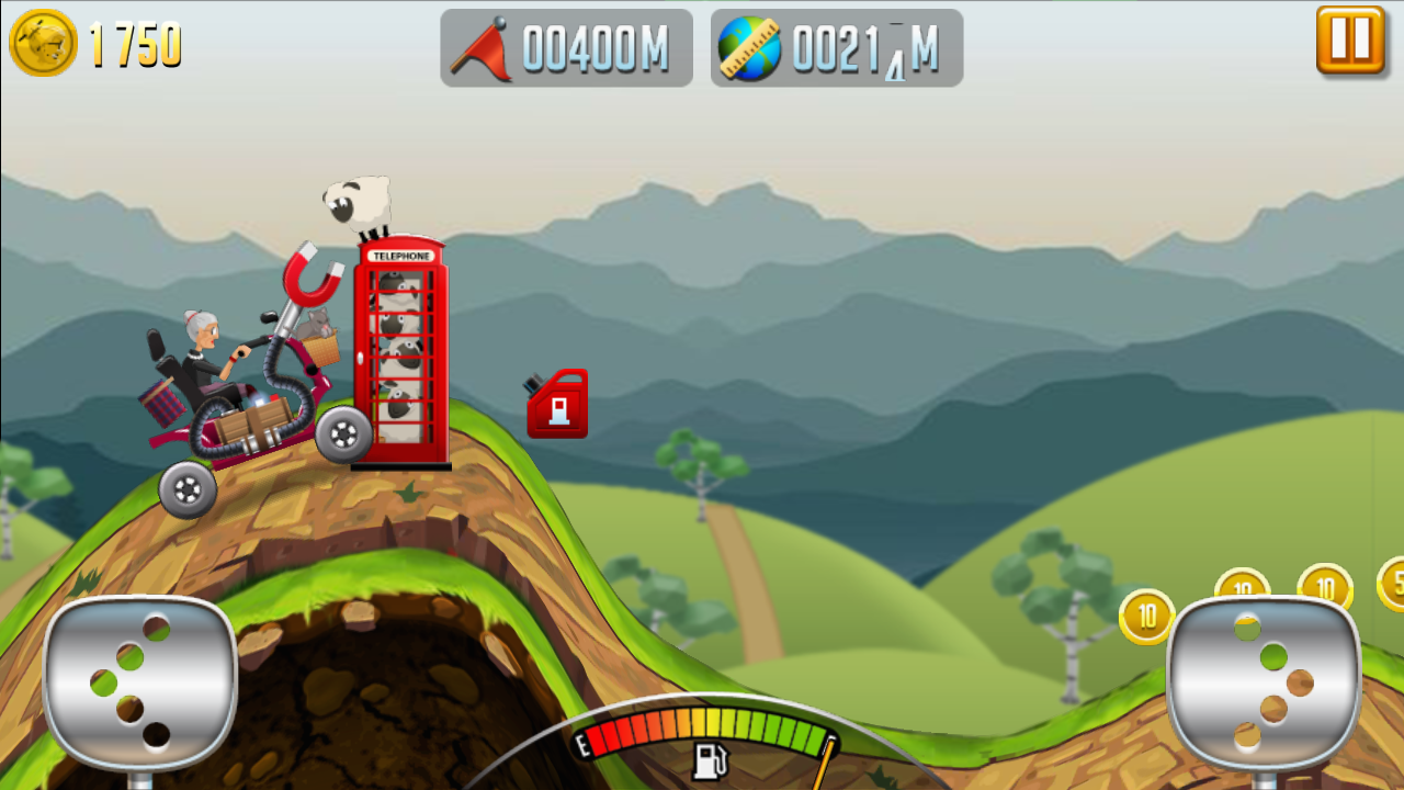 Angry Granny: Racing Car ゲームのスクリーンショット