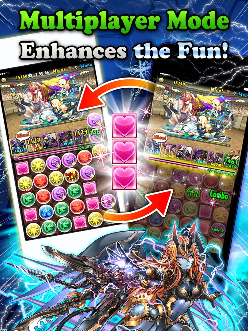 Puzzle & Dragons ภาพหน้าจอเกม