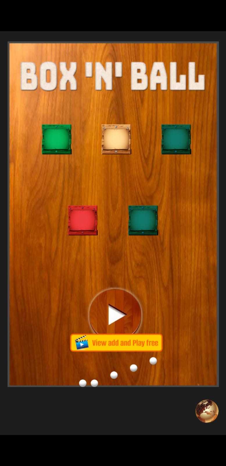 Box 'n' Ball 게임 스크린샷