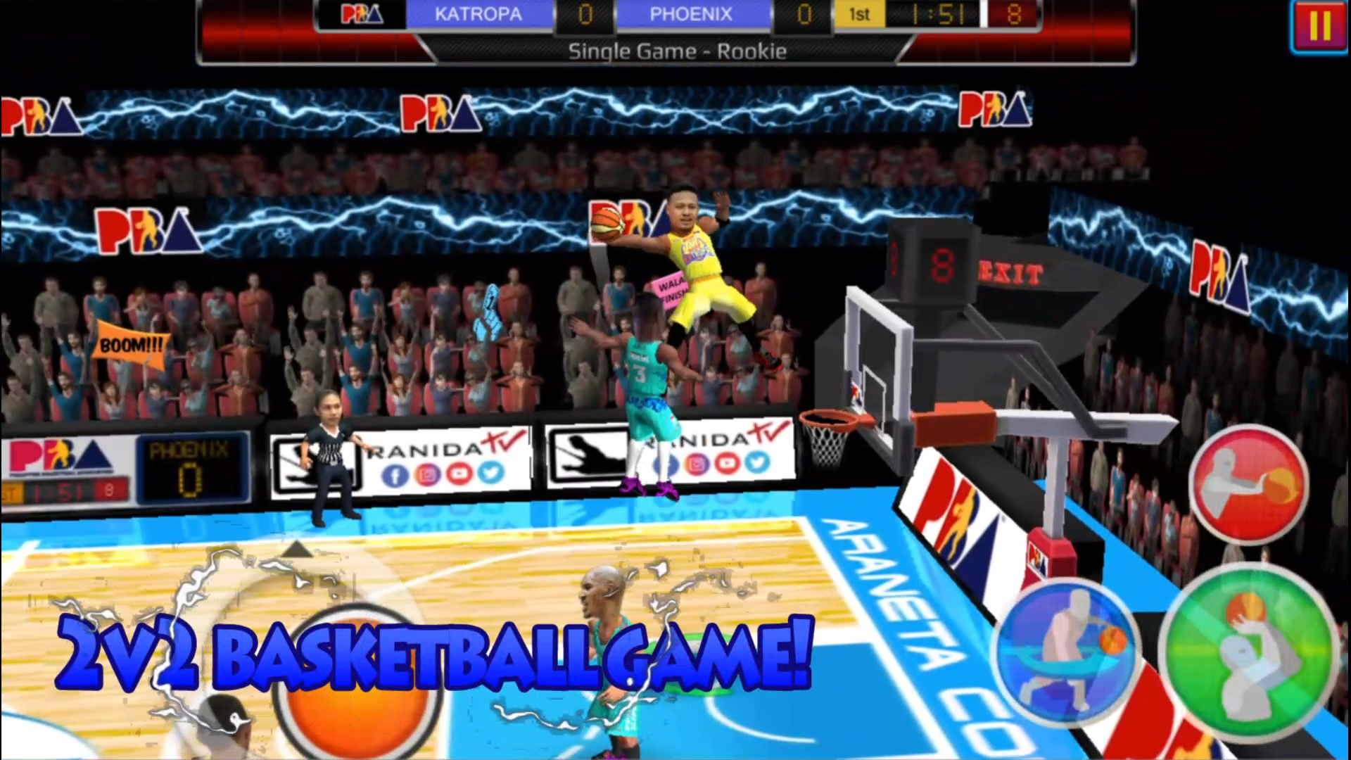 Screenshot 1 of Bola Basket Slam! 2.119