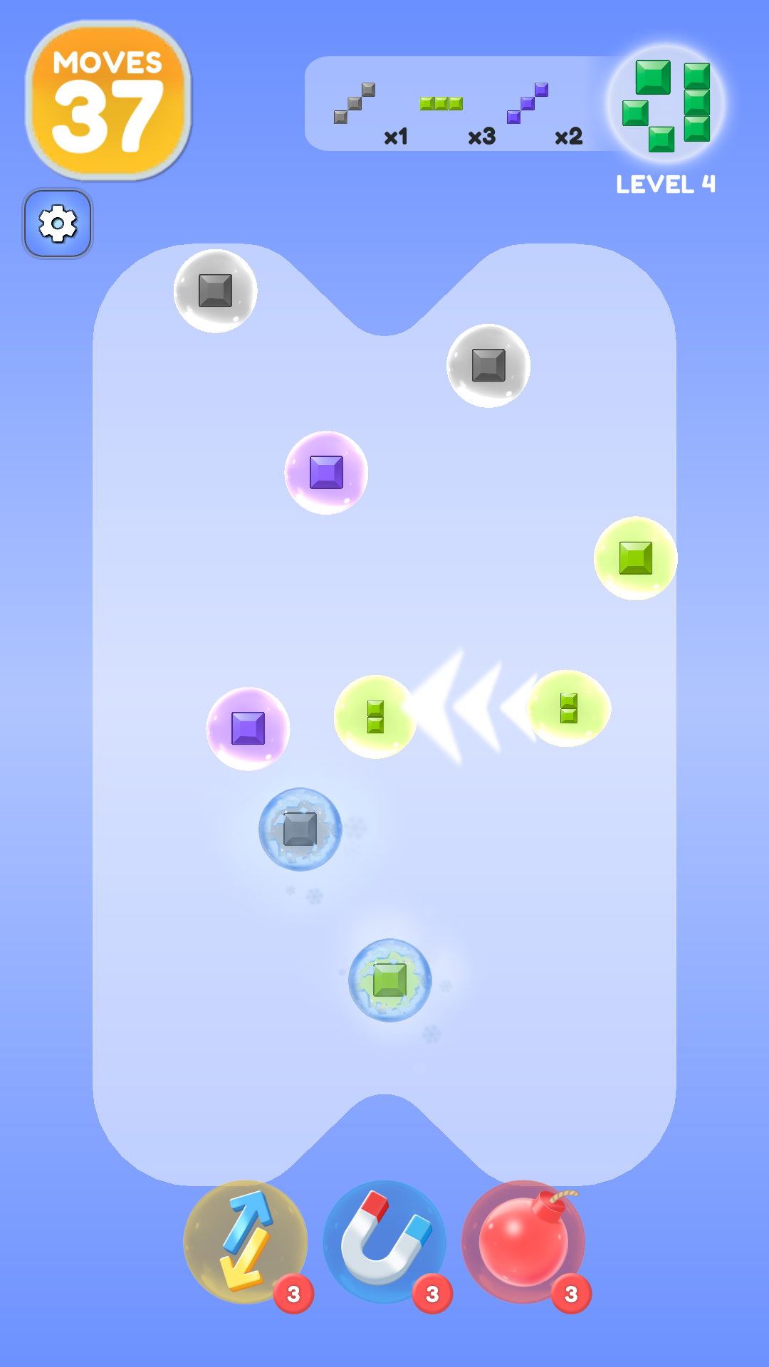 Color Block Bubble Merge Game Screenshot