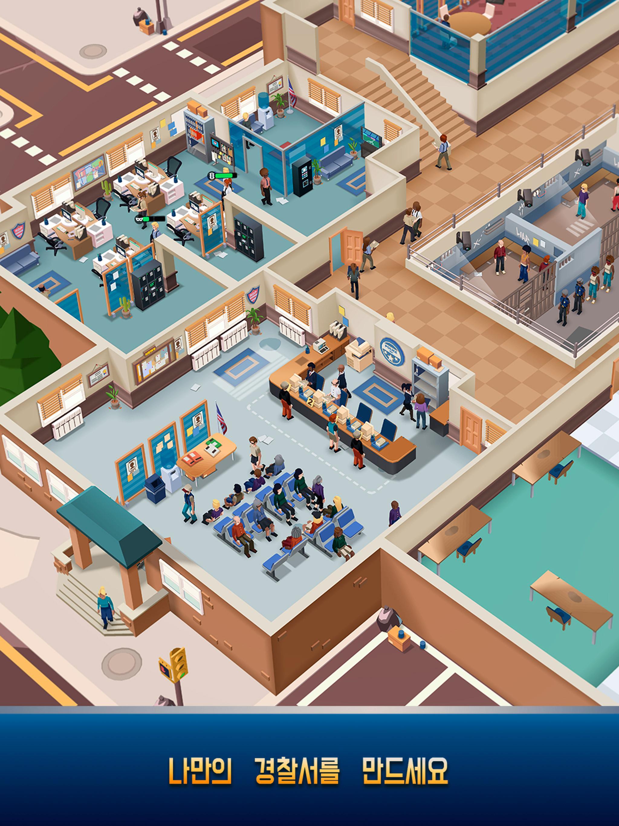 Idle Police Tycoon－경찰 게임 게임 스크린샷