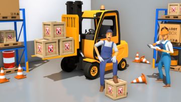 Forklift Warehouse Simulator Game Screenshot