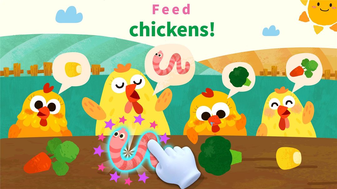 Baby Panda's Animal Farm screenshot game