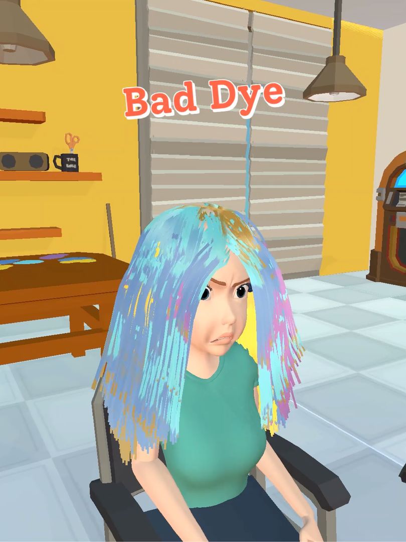 Hair Dyeing screenshot game