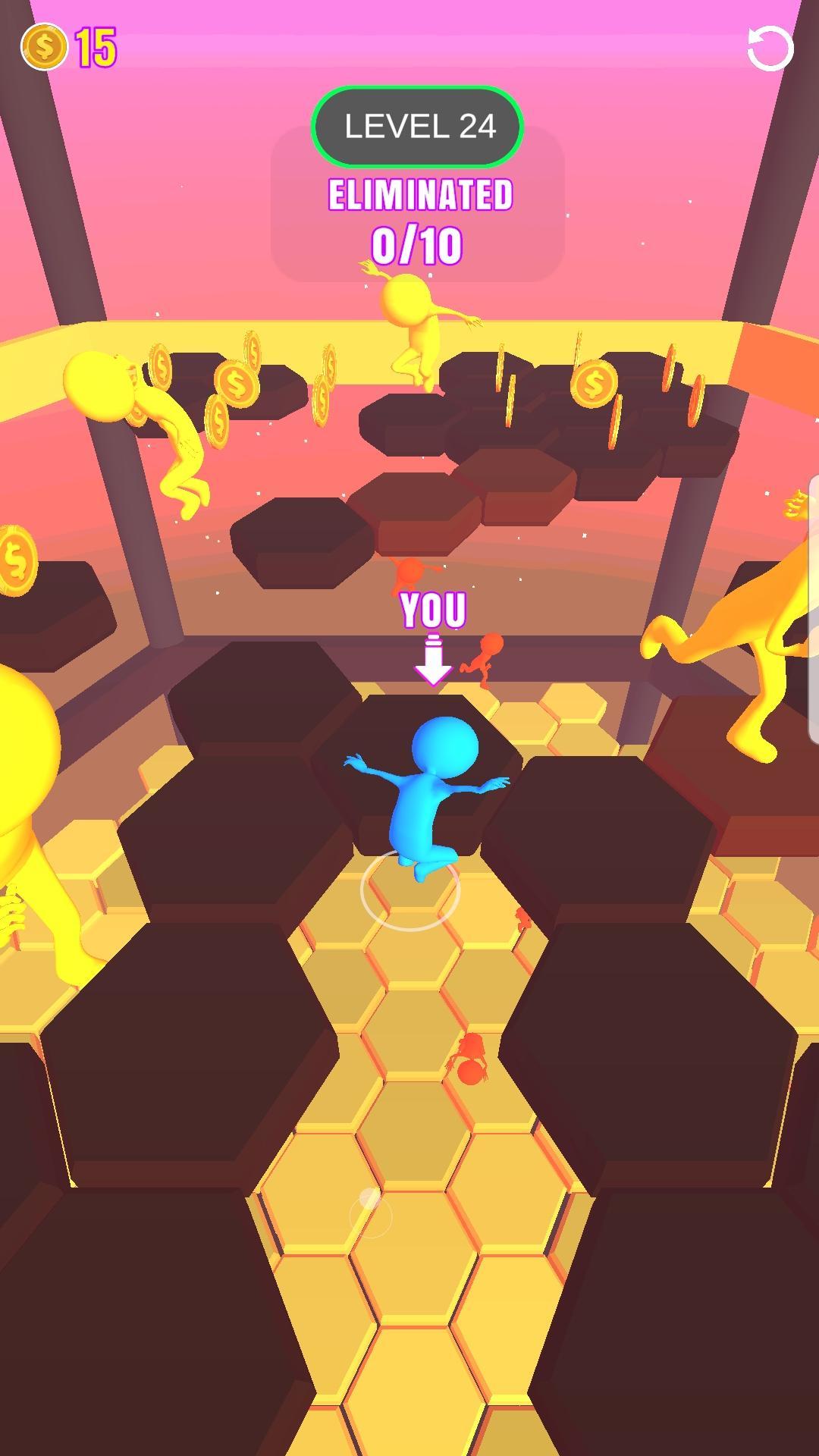 Fall Guys Hexagone Game Screenshot