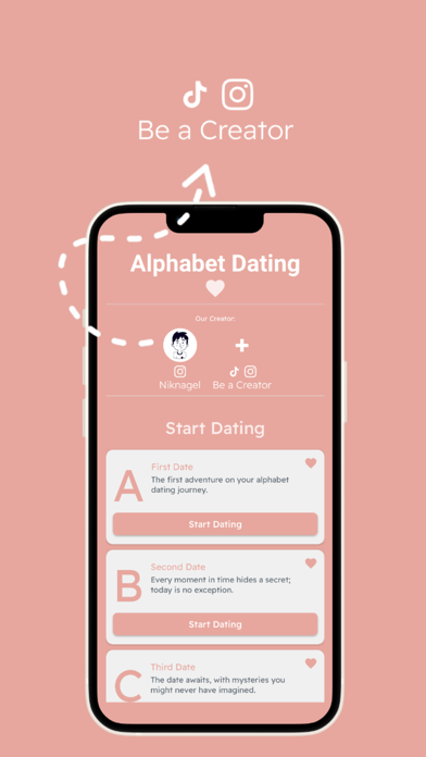 Screenshot of Alphabet Dating