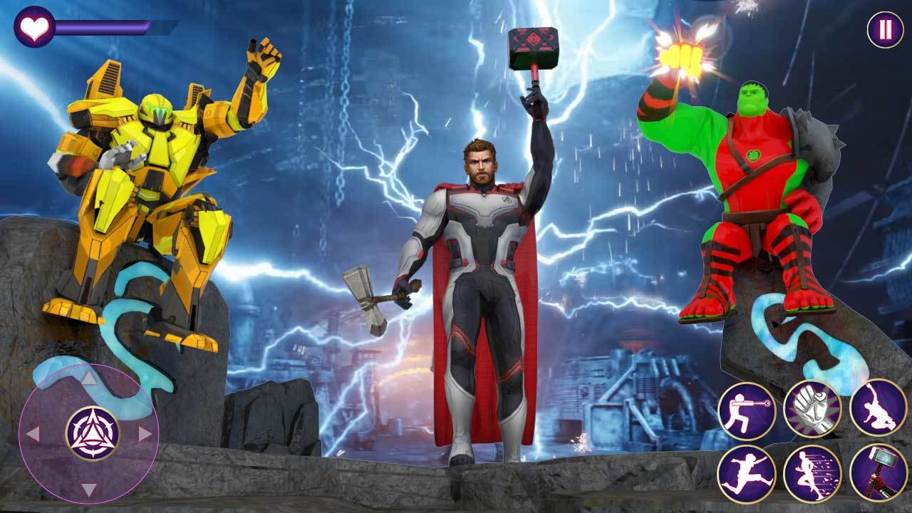 Hammer Man Rise of Avengers 3D 게임 스크린 샷
