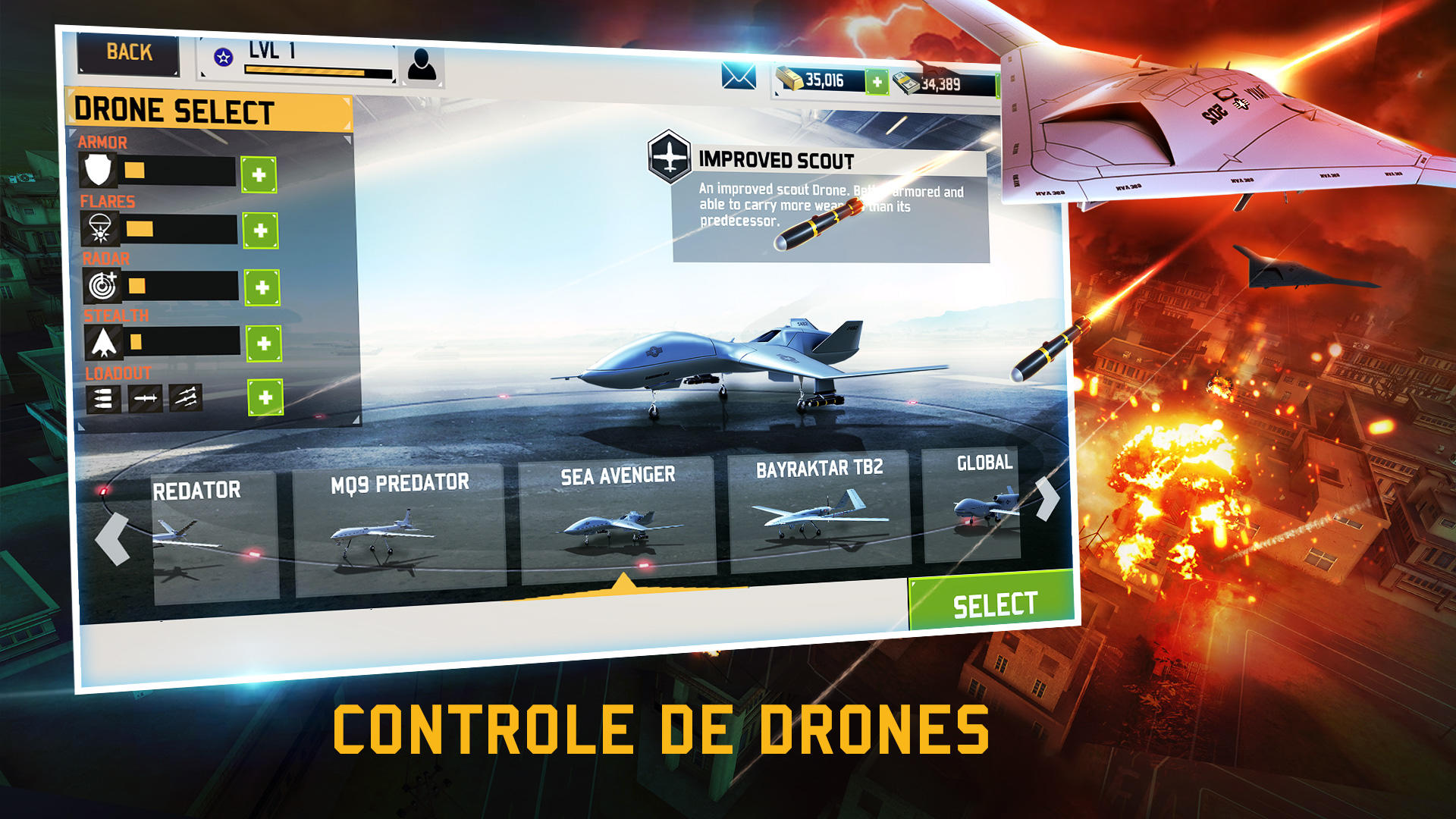 Captura de Tela do Jogo DRONE SHADOW STRIKE 3