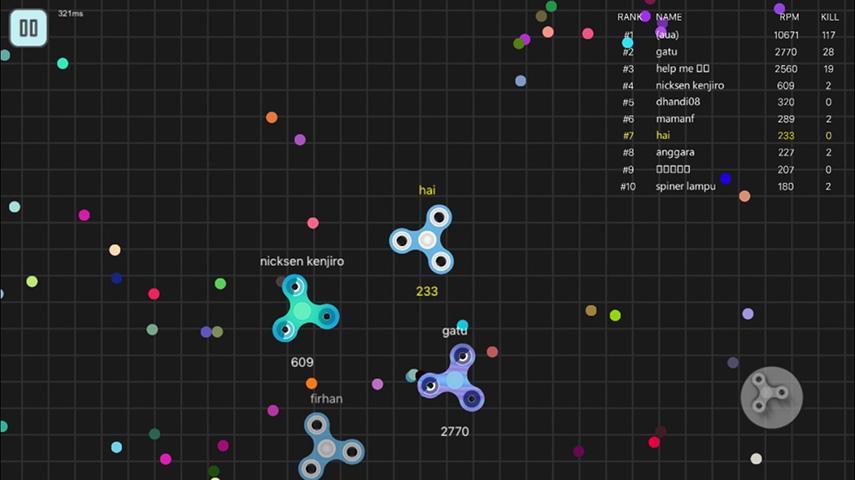 SpinBattle.io: Fidget Spinner Online Battle 게임 스크린 샷