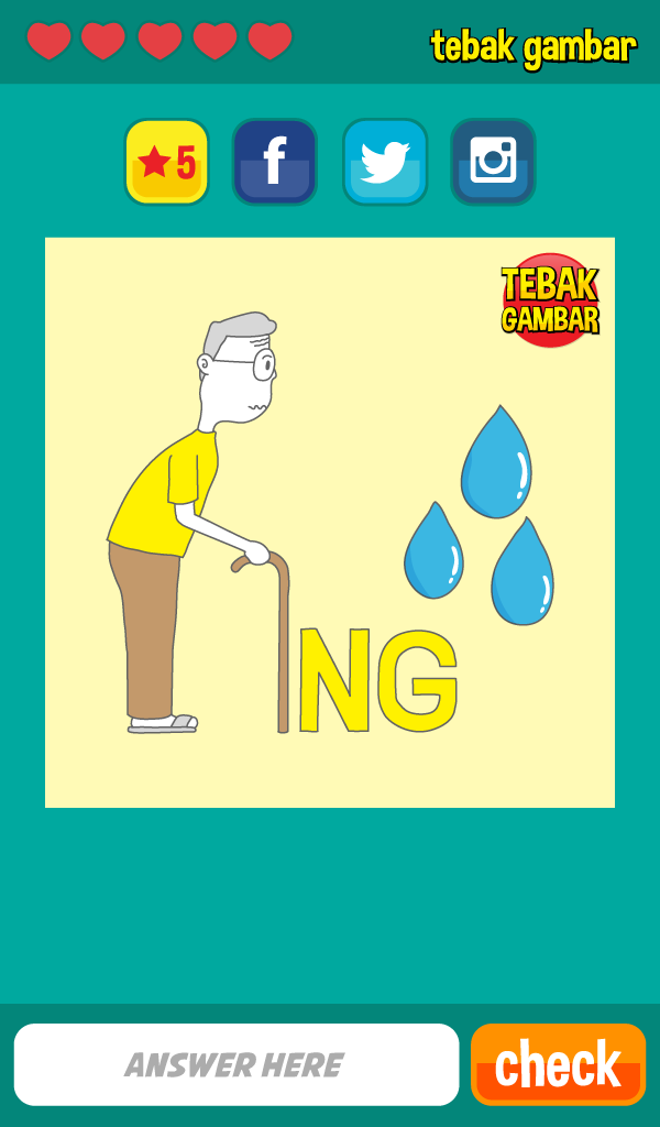 Скриншот игры Tebak Gambar