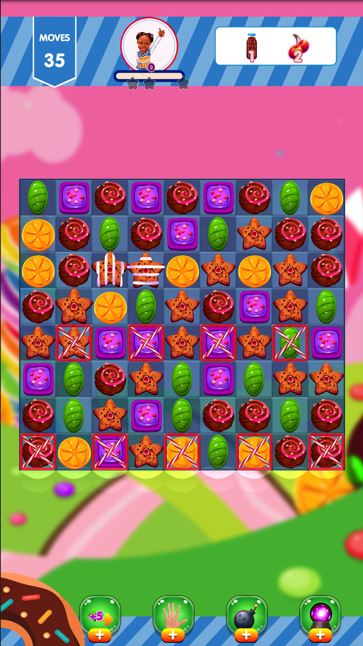 Screenshot of Candy and Cookie Crunch