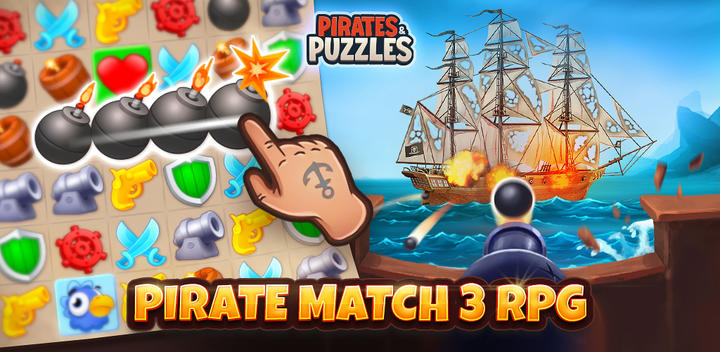 Banner of Pirates & Puzzles：Match 3 RPG 1.5.13