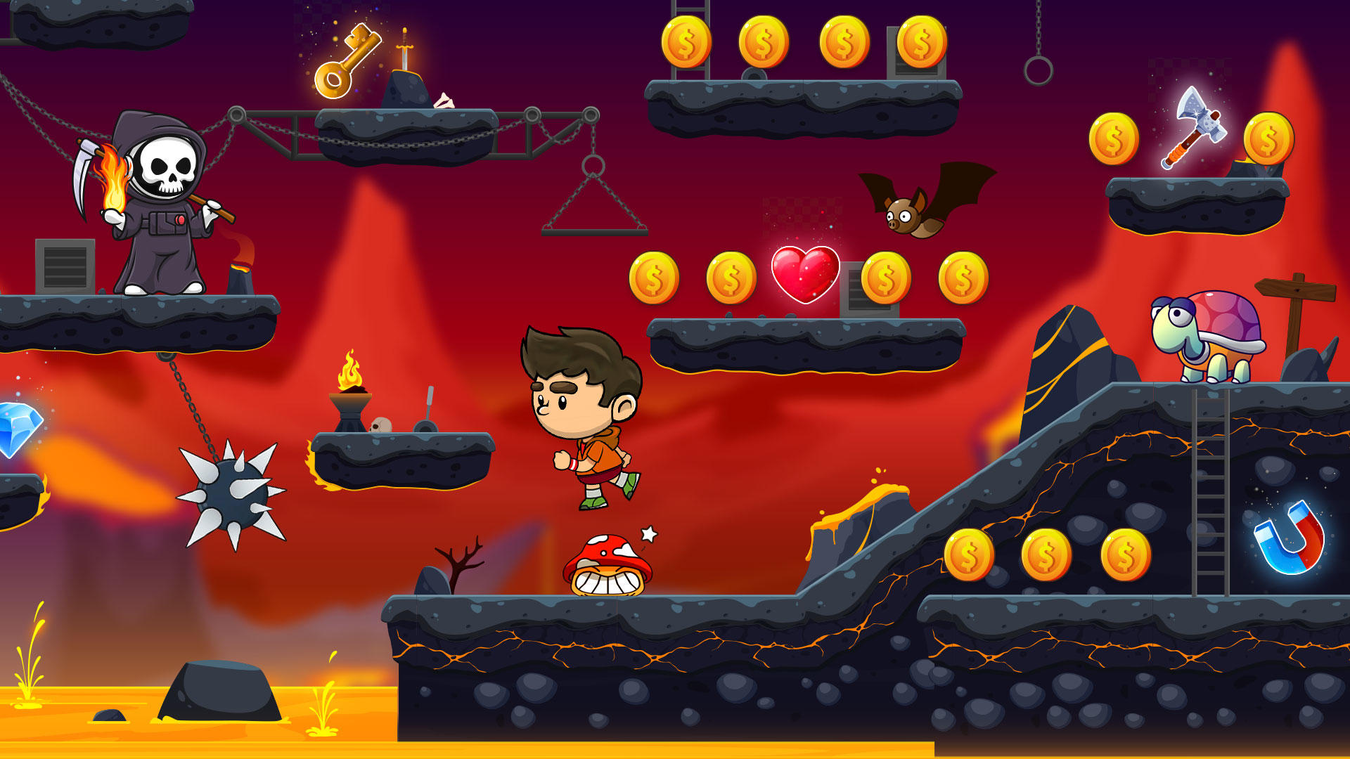 Super Marino: Jungle Adventure Game Screenshot