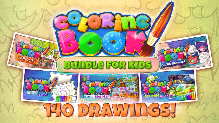 Banner of Coloring Book: Bundle For Kids - 140 drawings 