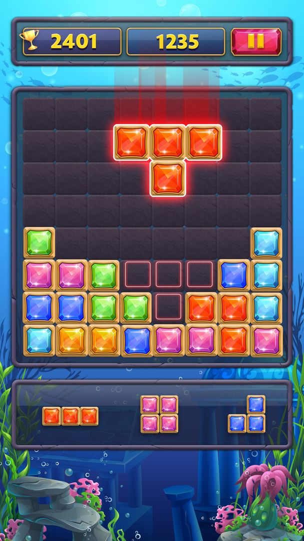 Jewels Block Puzzle Classic 1010 게임 스크린 샷
