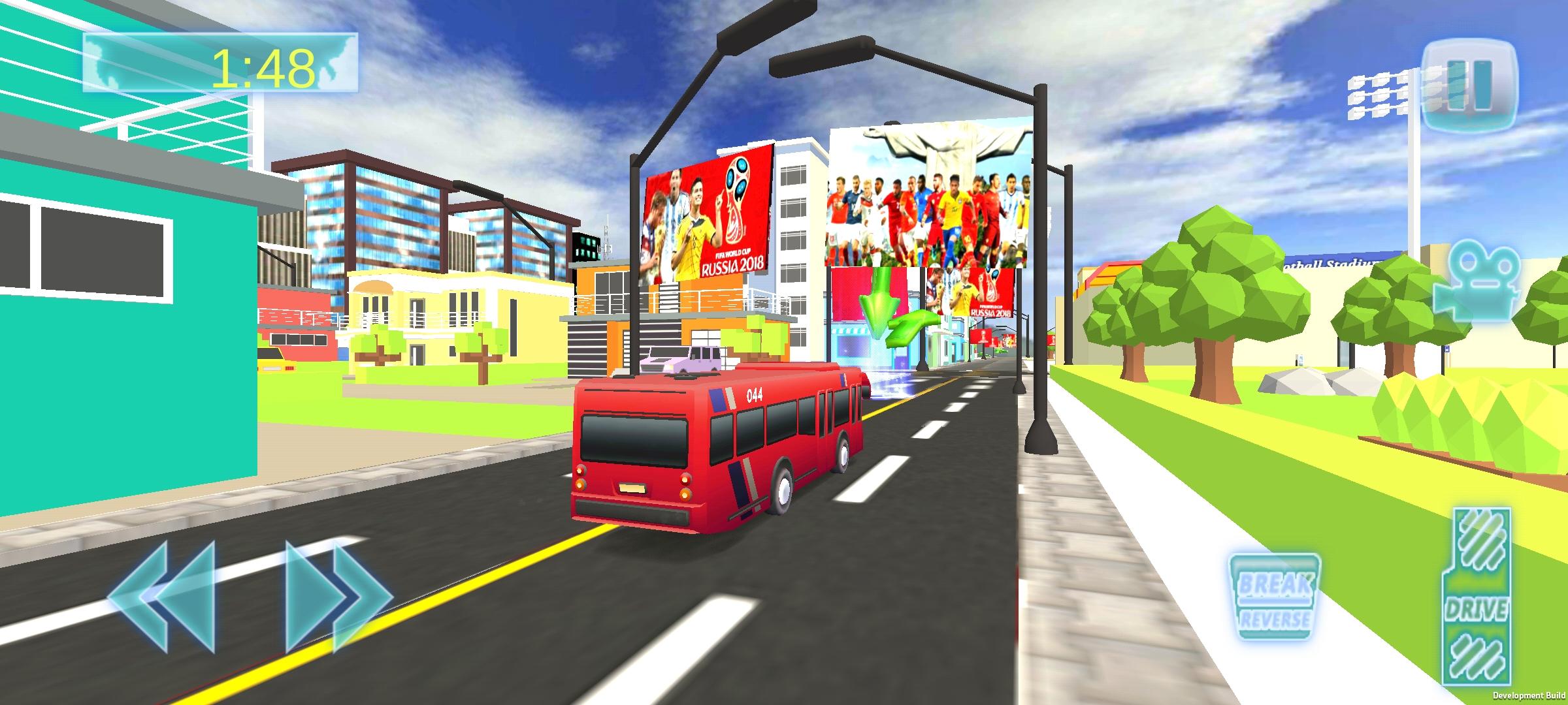 Sport Team Bus 3D Game Screenshot