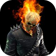 Ghost Rider 3D Game: Death Bike Riding Stunt Race