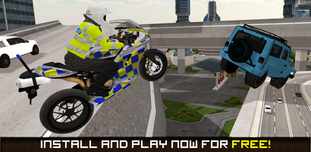 Banner of Polizei-Motorrad-Simulator 3D 1.51