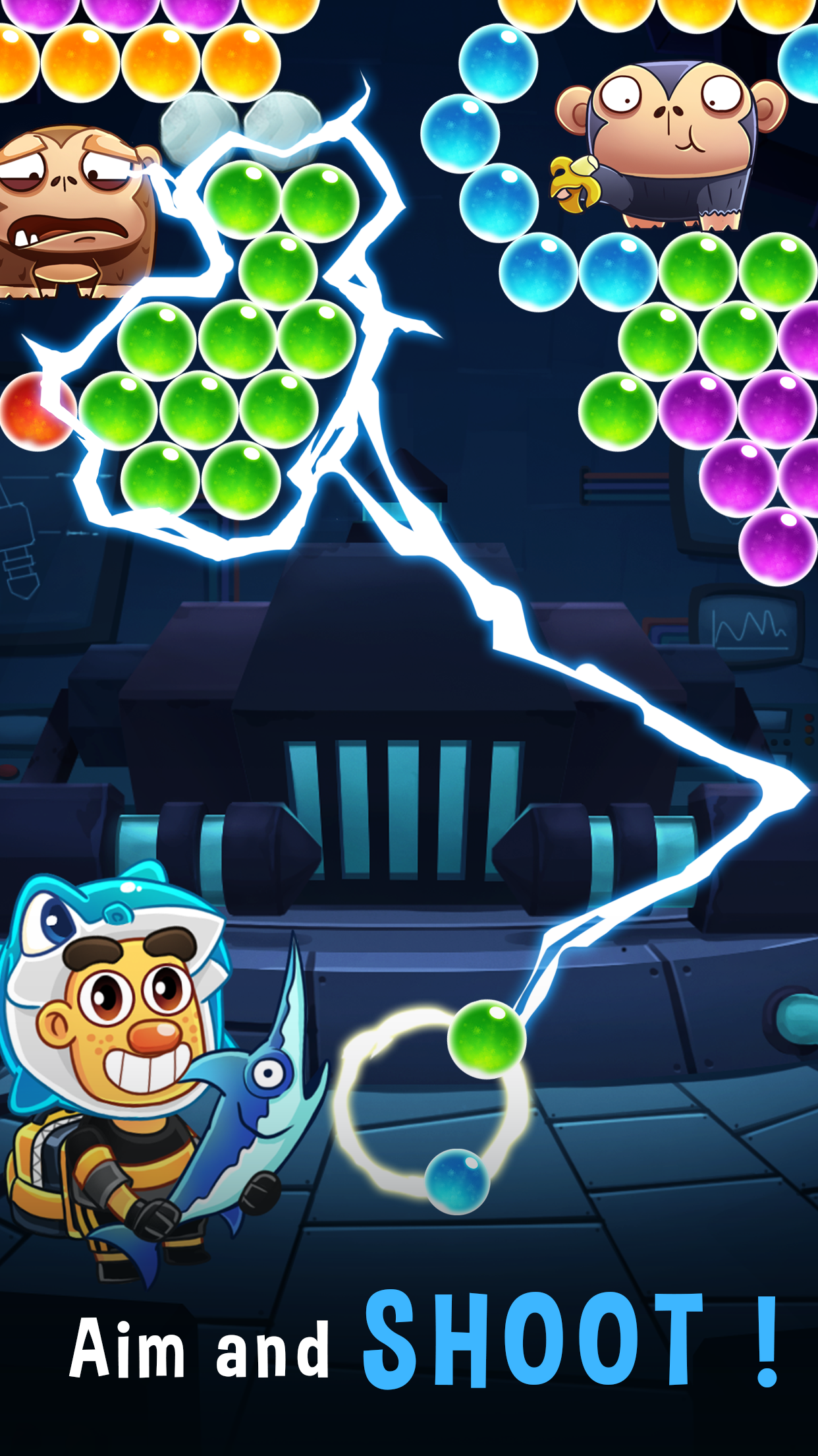 Screenshot 1 of Bubble Pop – Bubble-Shooter-Spiel. Explosion, frei schießen 2.1