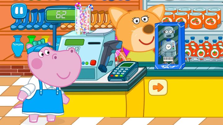 Screenshot 1 of Hippo: Supermarket cashier 1.3.5
