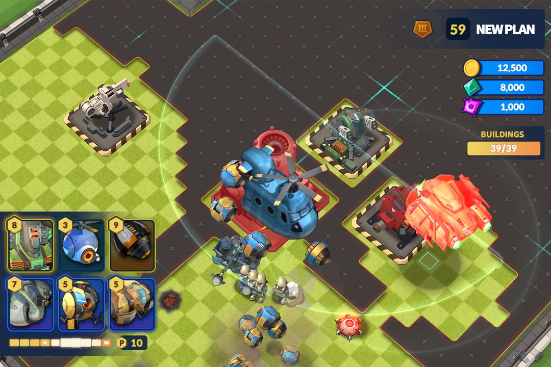 Screenshot of Rocket War: Clash in the Fog