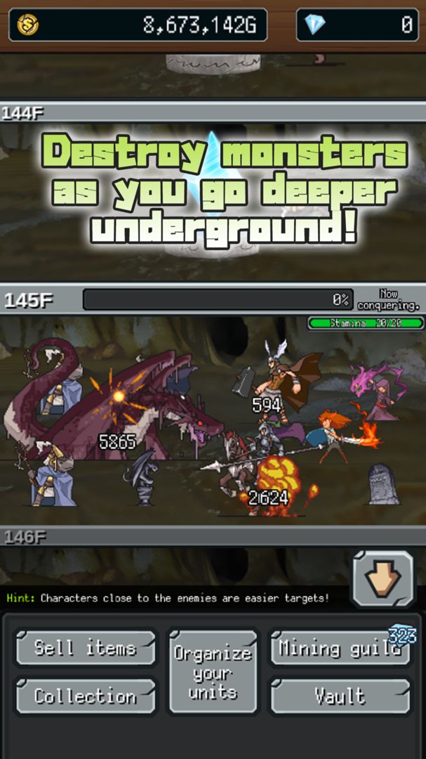 Screenshot of Tap Dungeon RPG