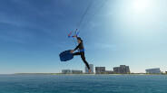 Screenshot of the video of Kiteboarding