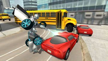 Flying Car Robot Flight Drive Simulator Game 2017 Game Screenshot