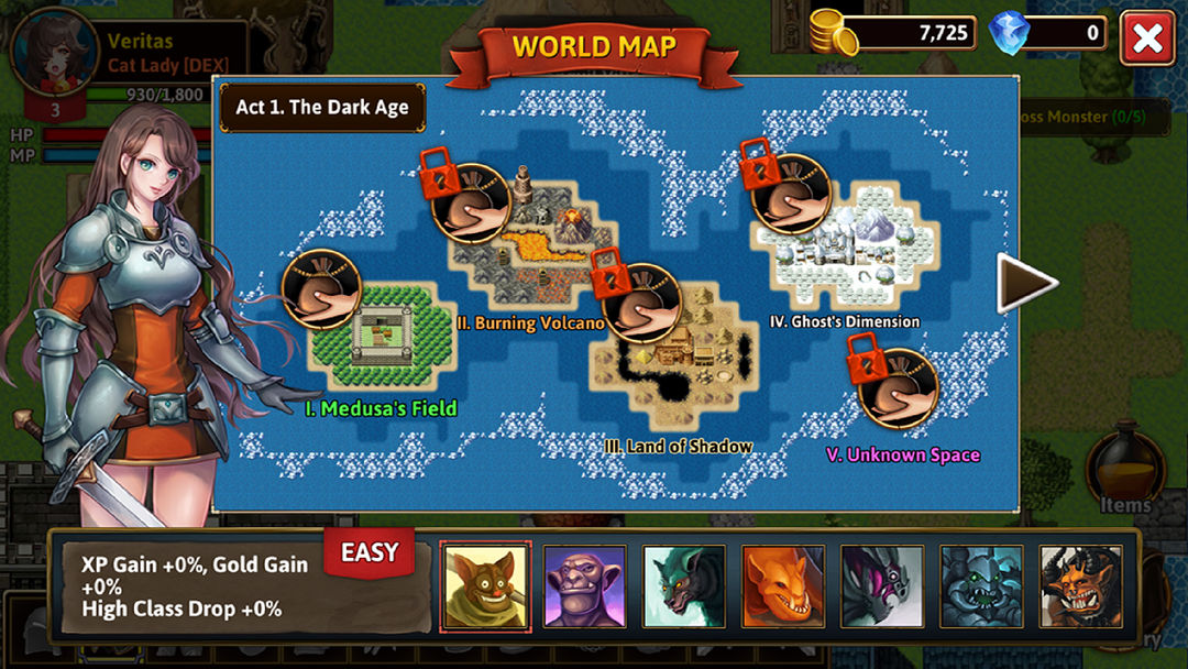 Screenshot of The Dark RPG: 2D Pixel Game