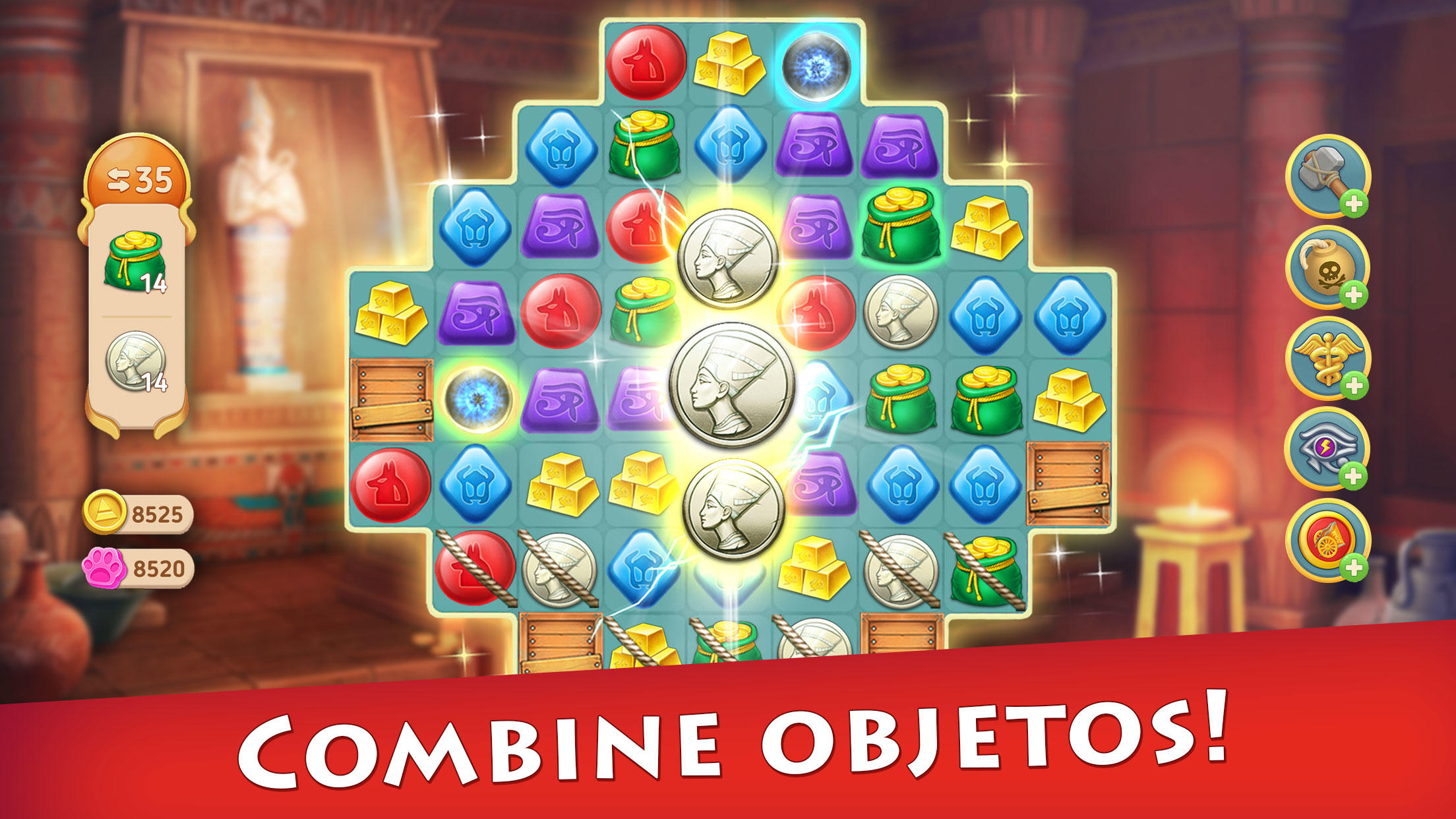 Captura de Tela do Jogo Cradle of Empires Match 3 Jogo