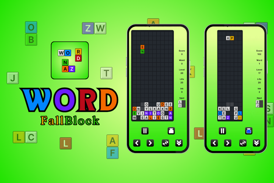  ภาพหน้าจอของวิดีโอ Word FallBlock