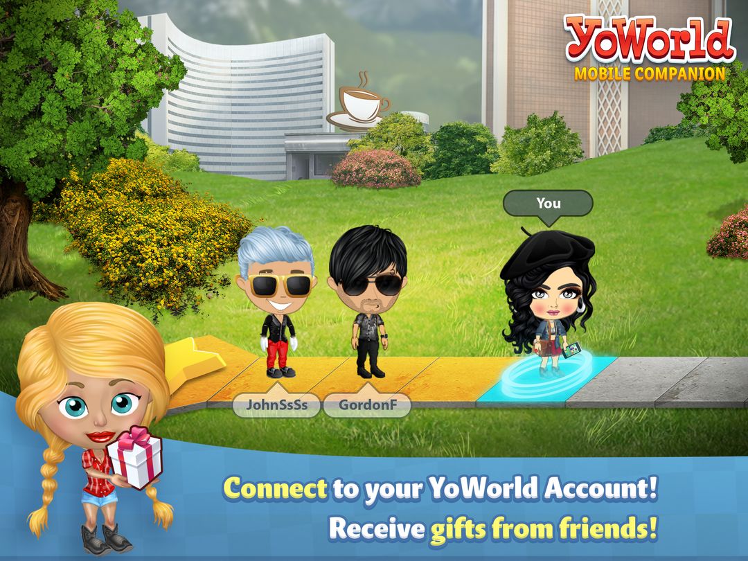 Screenshot of YoWorld Mobile Companion App