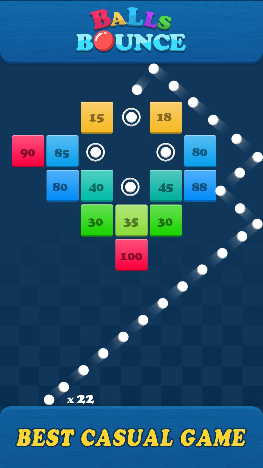 Balls Bounce:Bricks Crasher Game Screenshot