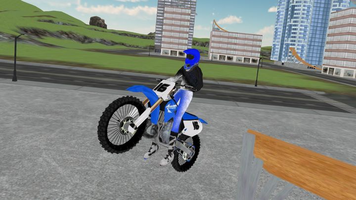 Screenshot 1 of Sepeda Motor Ekstrim Melompat 3D 1.2