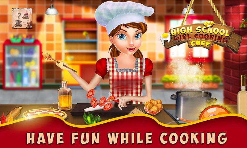 High School Girl Cooking Chef 게임 스크린 샷