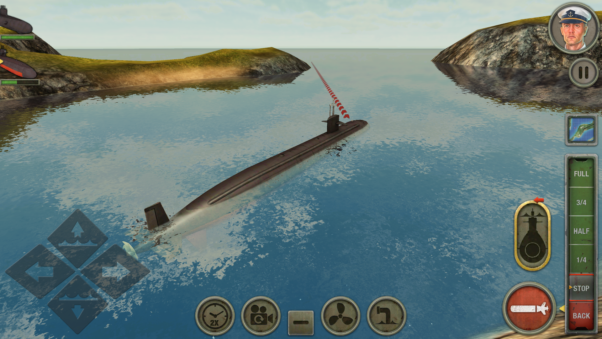 Enemy Waters : Submarine and W Game Screenshot
