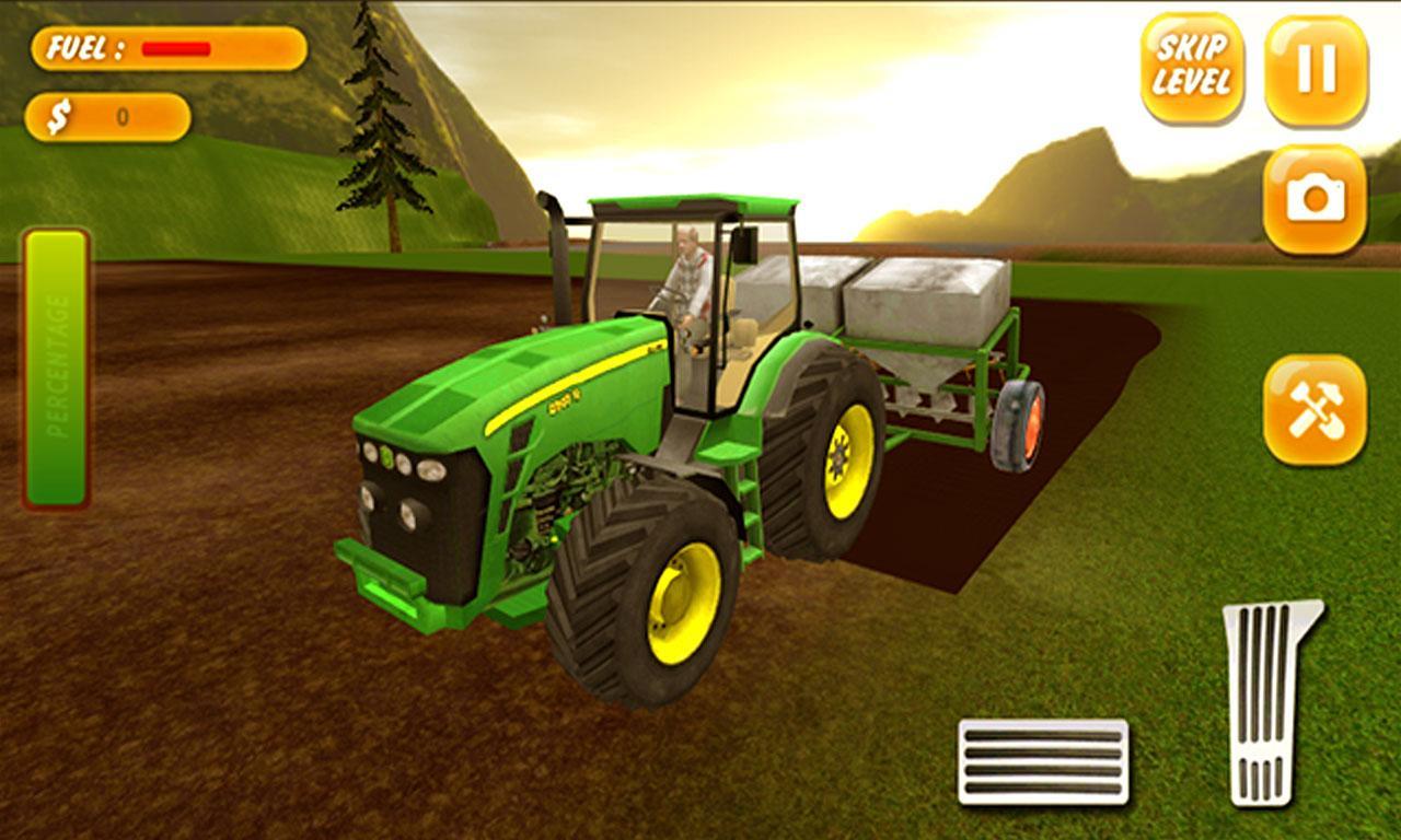 Screenshot 1 of ထွန်စက်စိုက်ပျိုးခြင်း Simulator 2017 