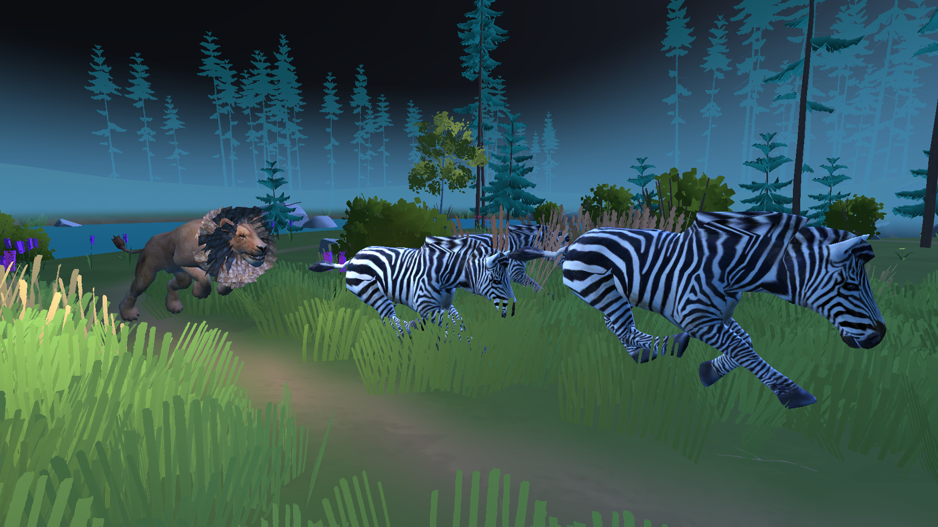 Majestic Lion King Jungle Game Game Screenshot
