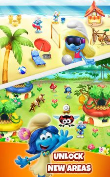 Smurfs Bubble Shooter Story Game Screenshot