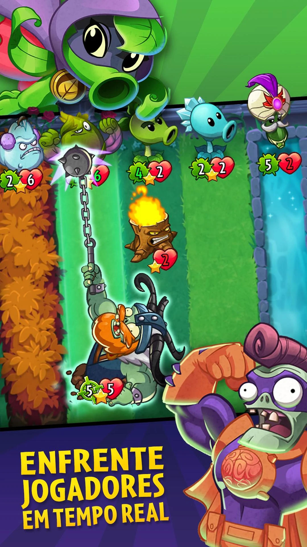 Captura de Tela do Jogo Plants vs. Zombies™ Heroes