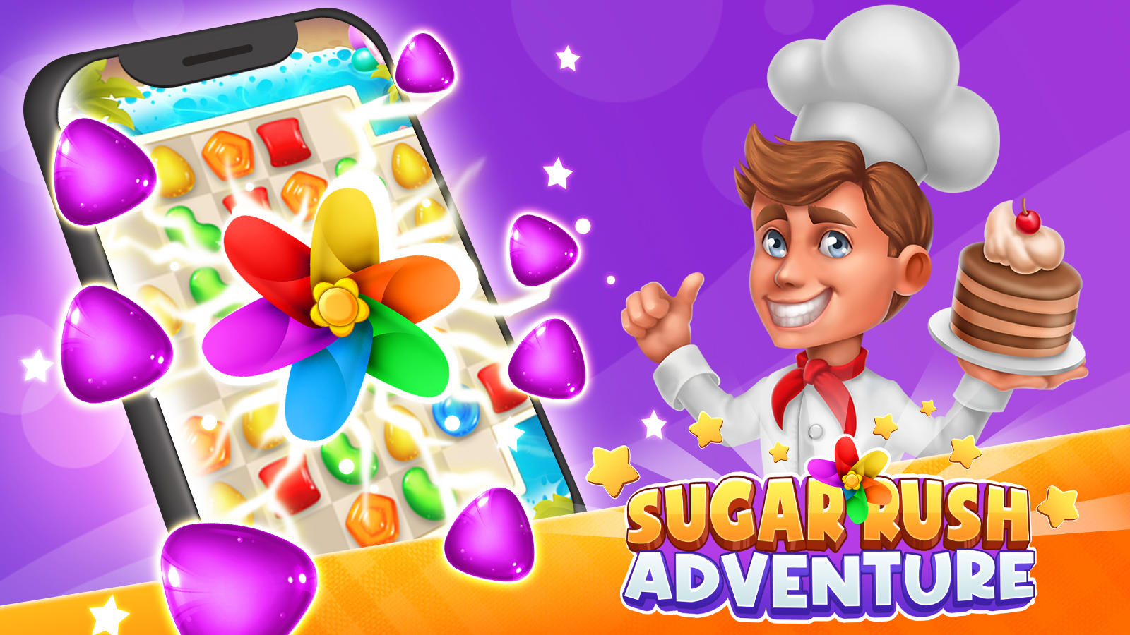 Sugar Rush Adventure ゲームのスクリーンショット