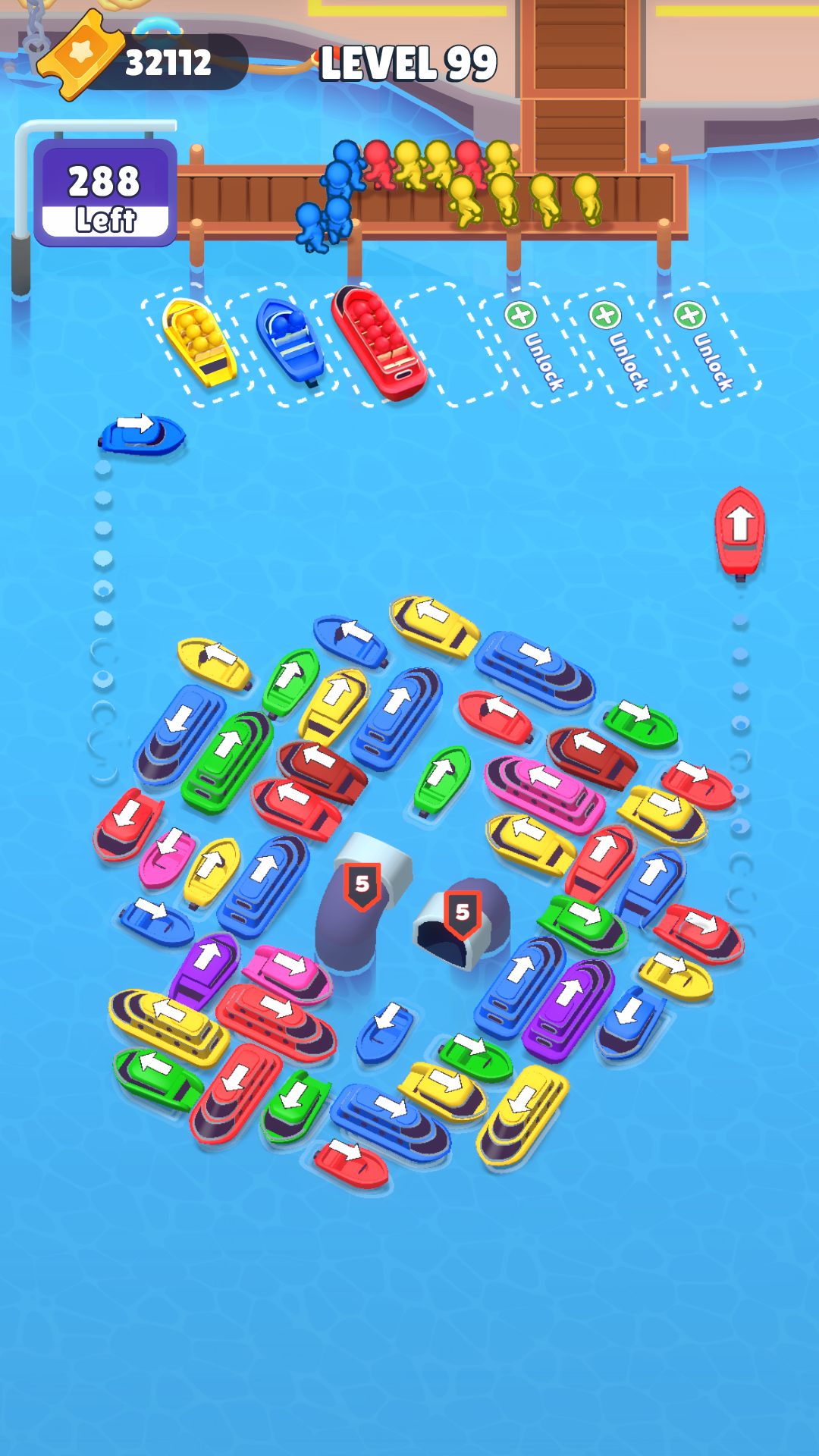 Boat Craze: Traffic Escape Game Screenshot