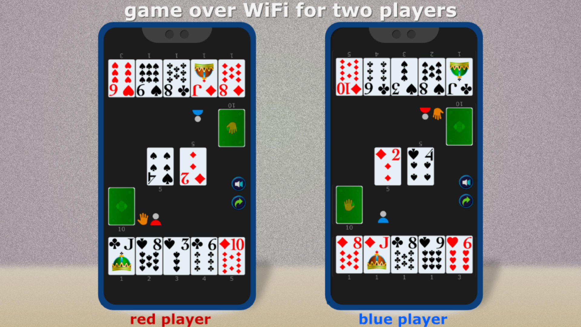 Screenshot of Spit Card Game