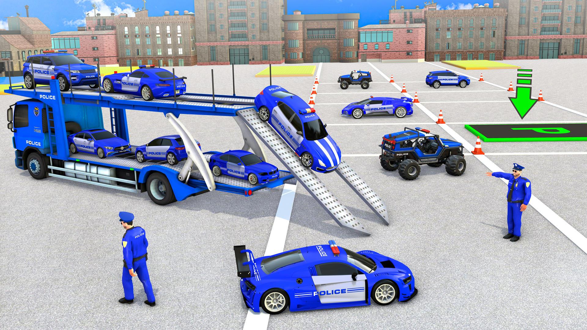 Jogo de simulador de condução de transporte de carro real