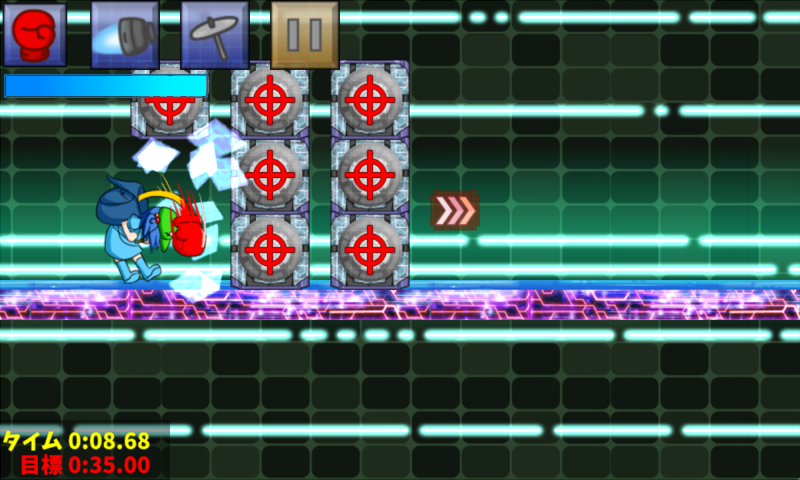 Cuplikan Layar Game にとりちゃんダッシュ　【東方】